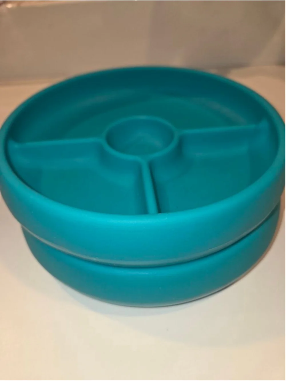 Lot of 2 OXO Silicone Divided Plate (Used)
